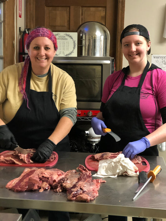 Hanger Steaks cut by Laura & Rebecca Jensen