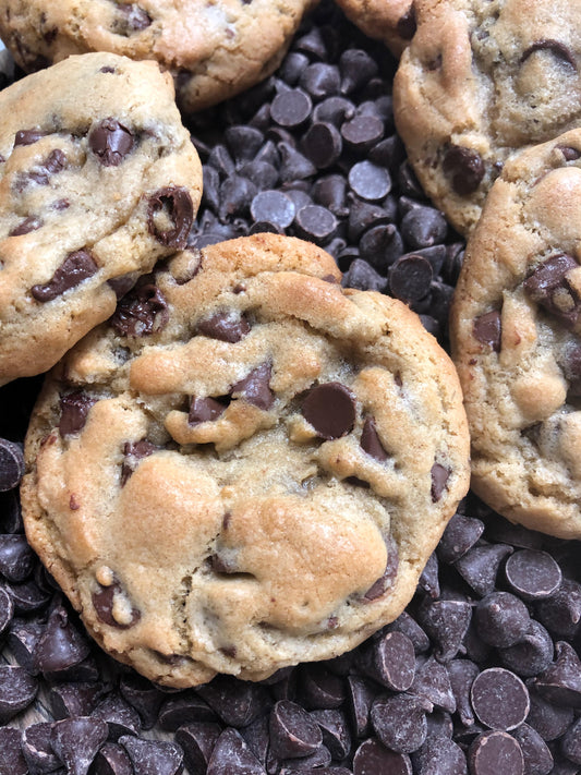 Ooey Gooey Chocolate Chip Cookies Made with Lard