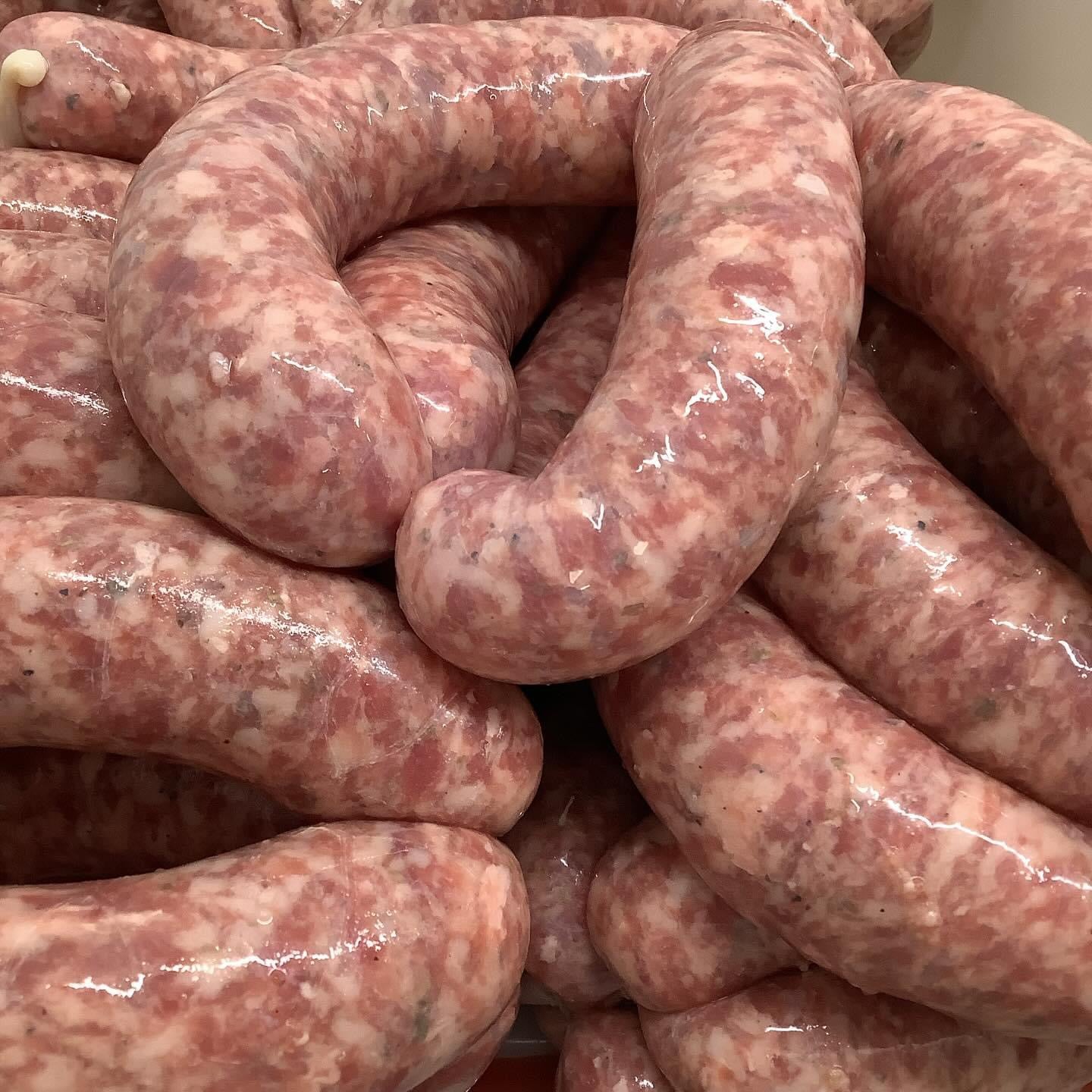 Roasted Garlic Meishan Brats