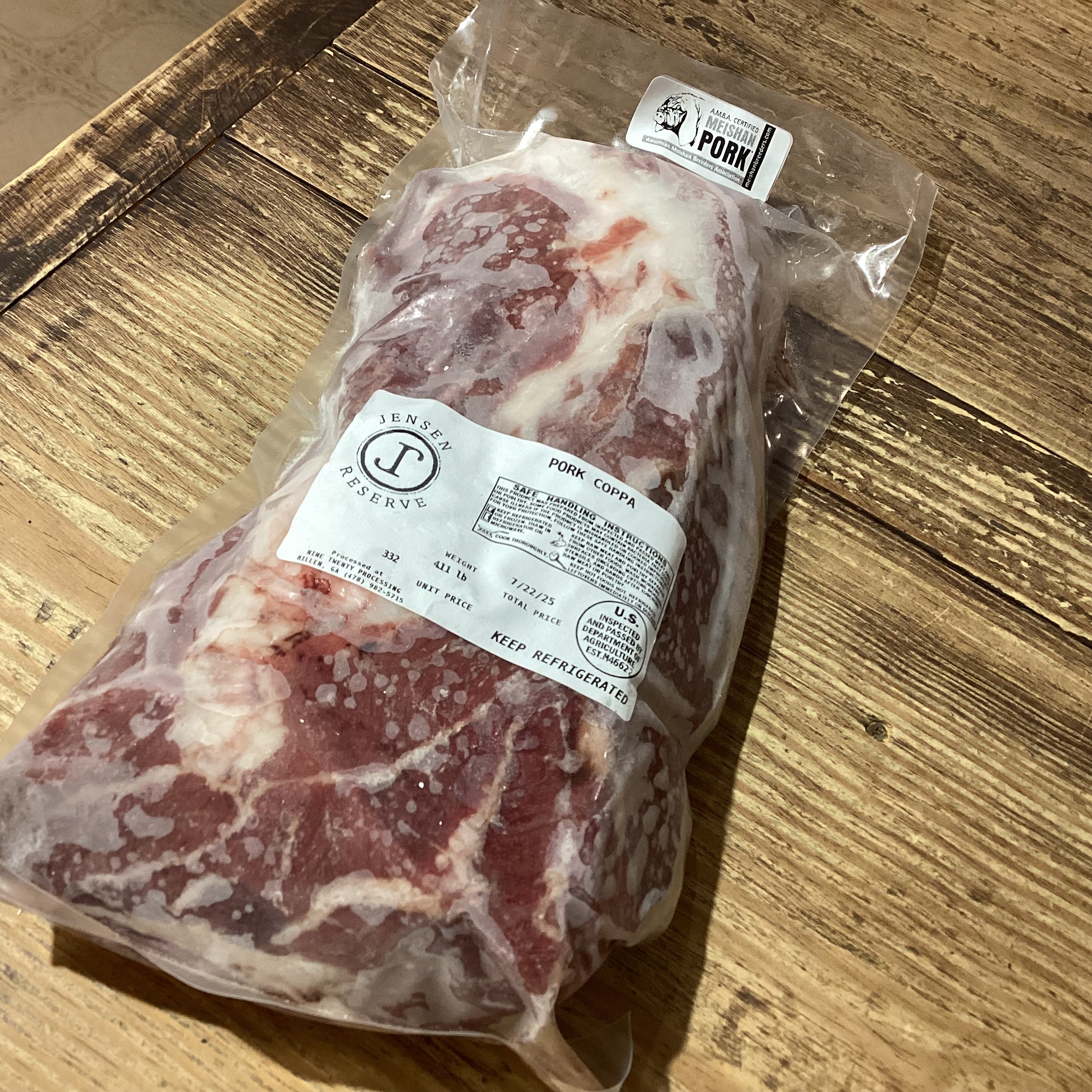 A.M.B.A. Certified Meishan Pork Coppa Roast