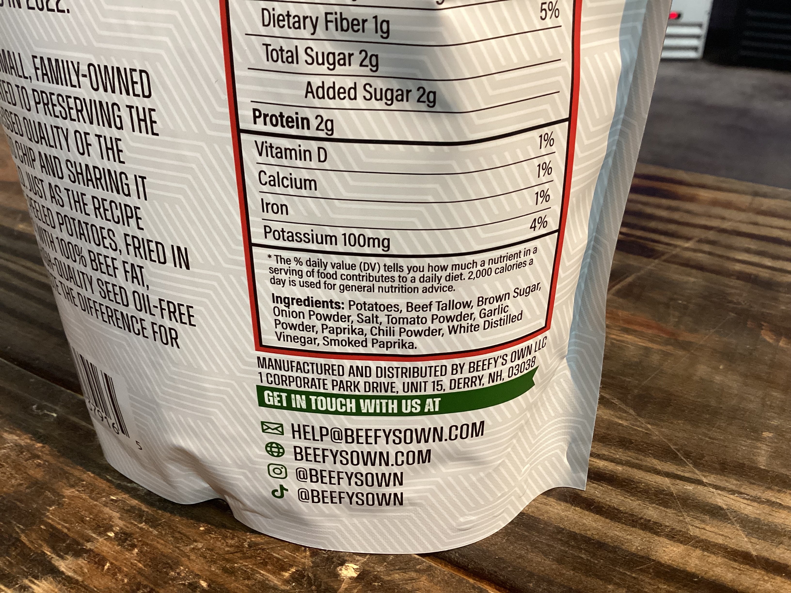 Beefy's Own Potato Chips - 5 Flavors to Choose From
