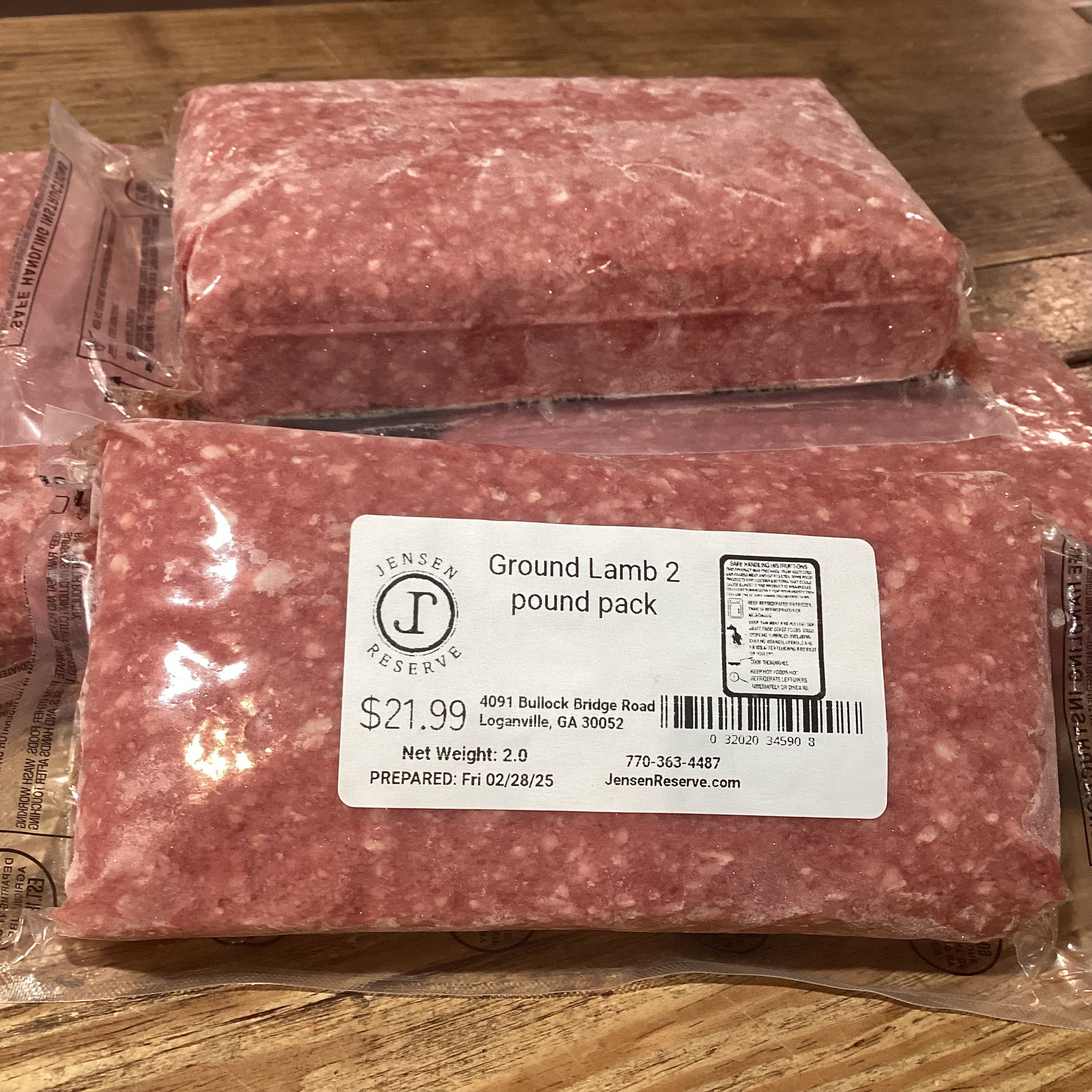 Lamb - Ground 2 pounds pack