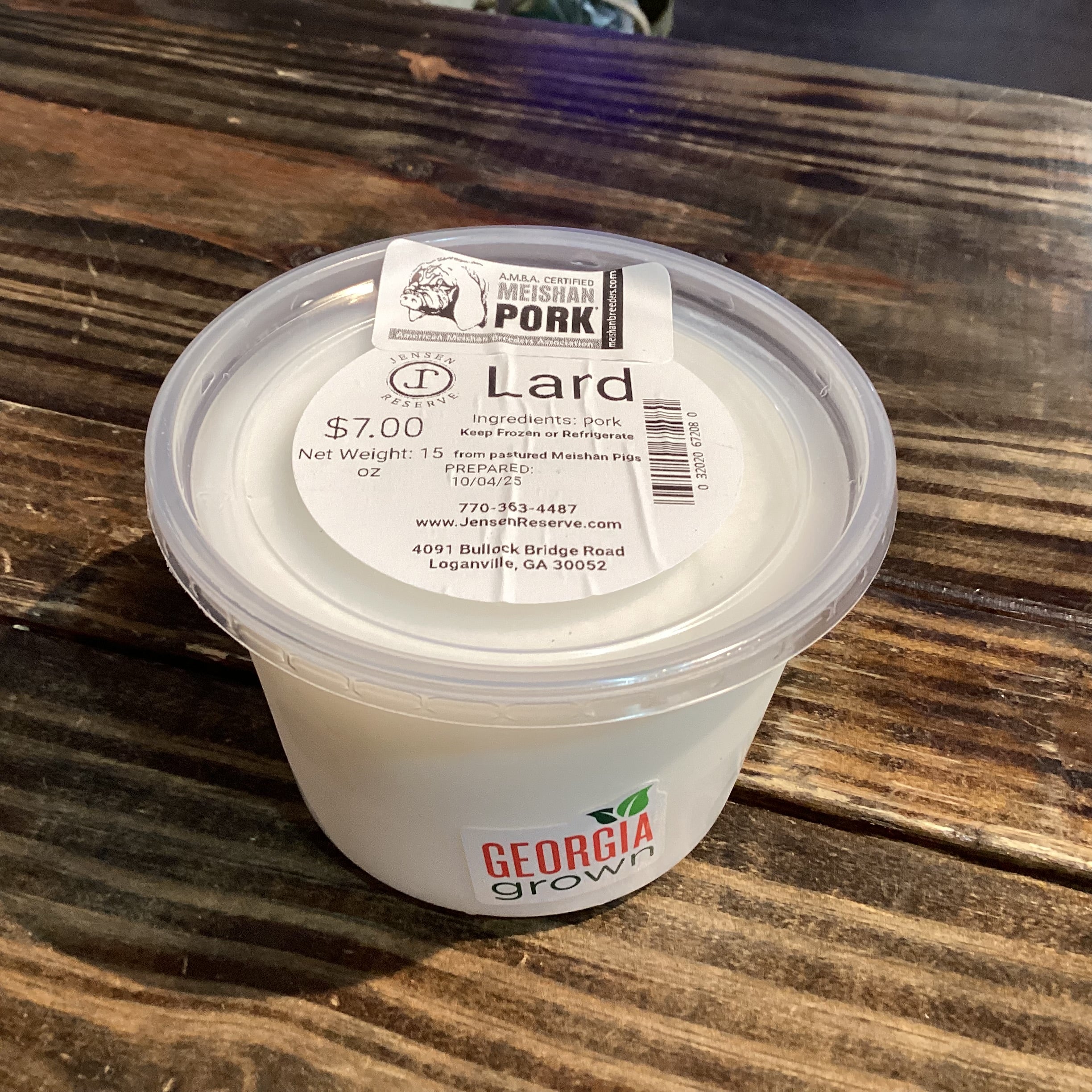 A.M.B.A Certified Meishan Lard