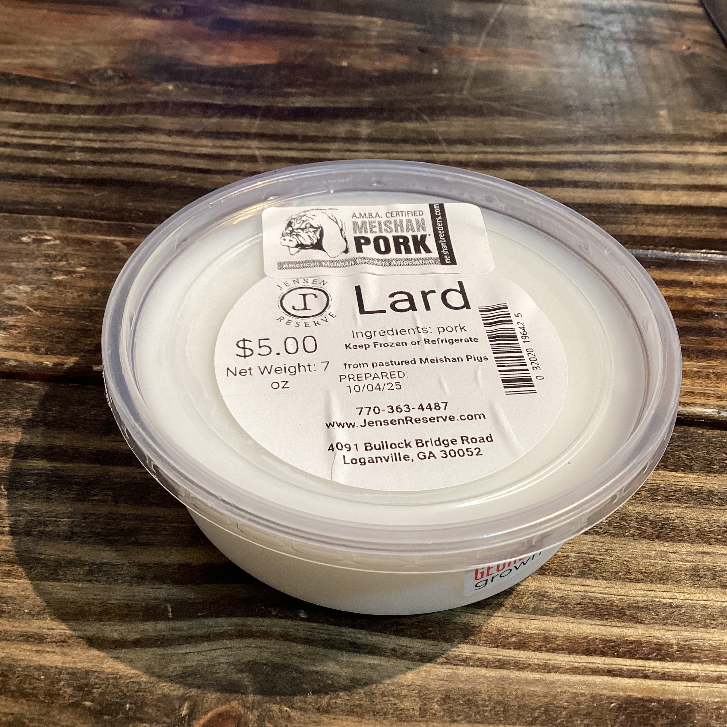 A.M.B.A Certified Meishan Lard