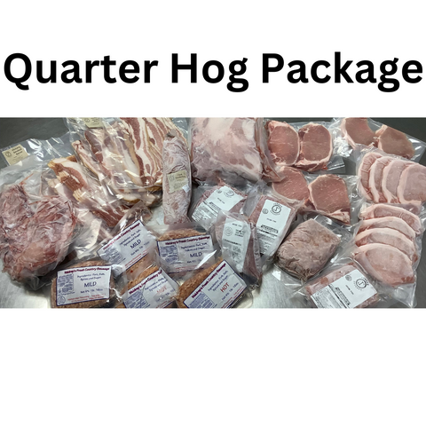 1/4 Hog Package - Shipping Included