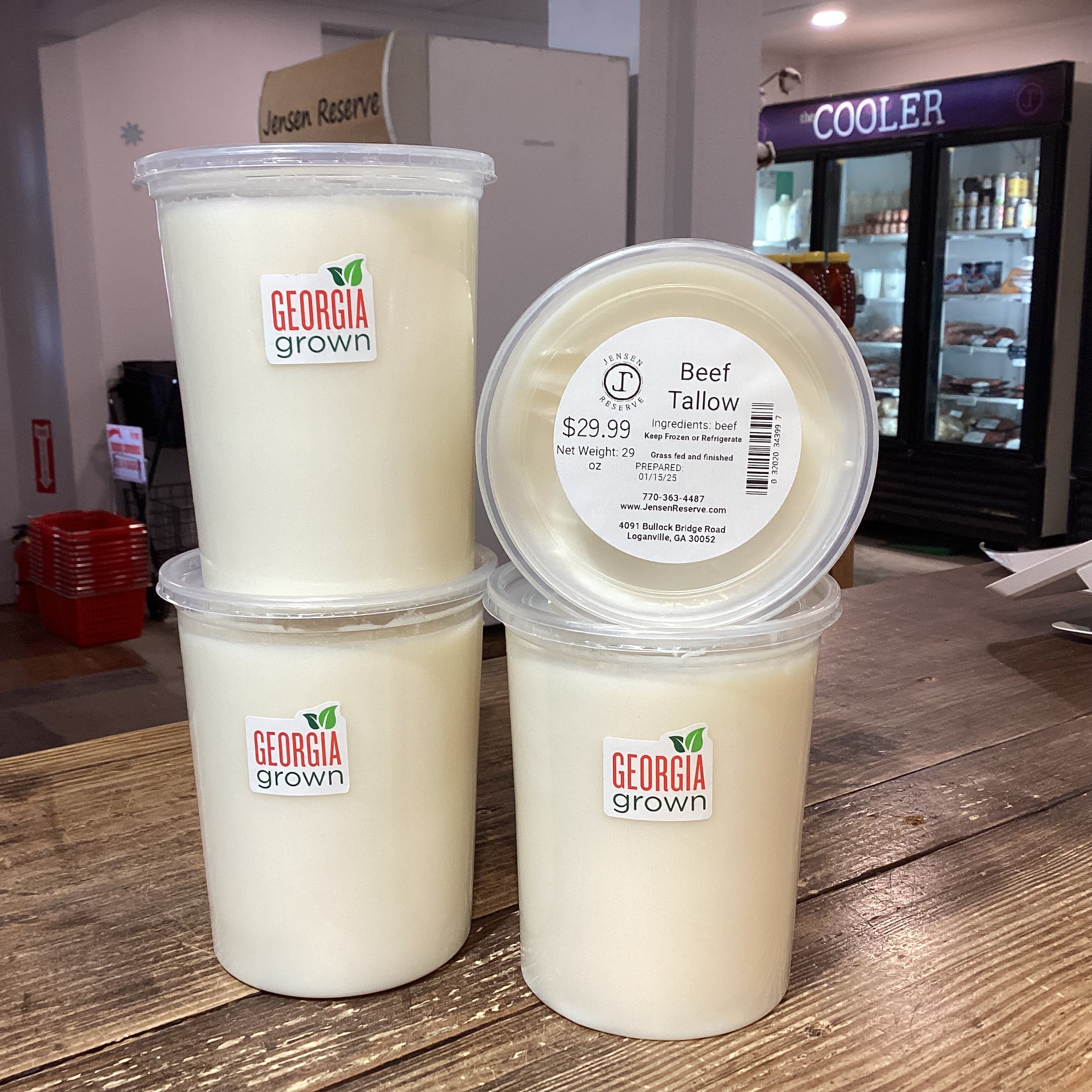 Beef Tallow, Grass Fed & Finished Beef, Georgia Grown