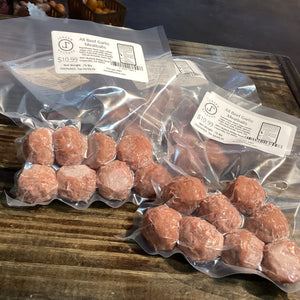 All Beef Garlic Meatballs - Raw #keto