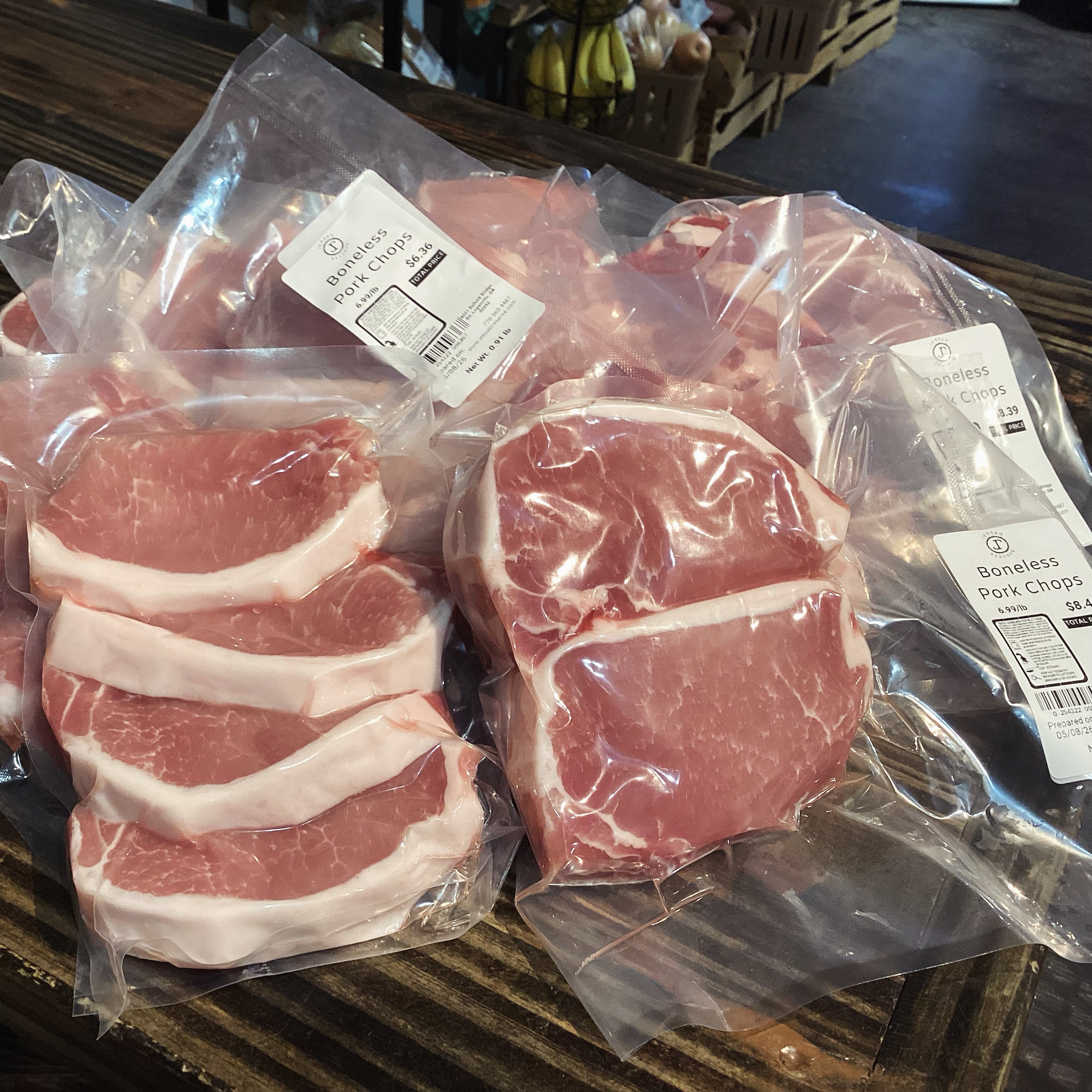 Boneless Chops, Thin & Thick