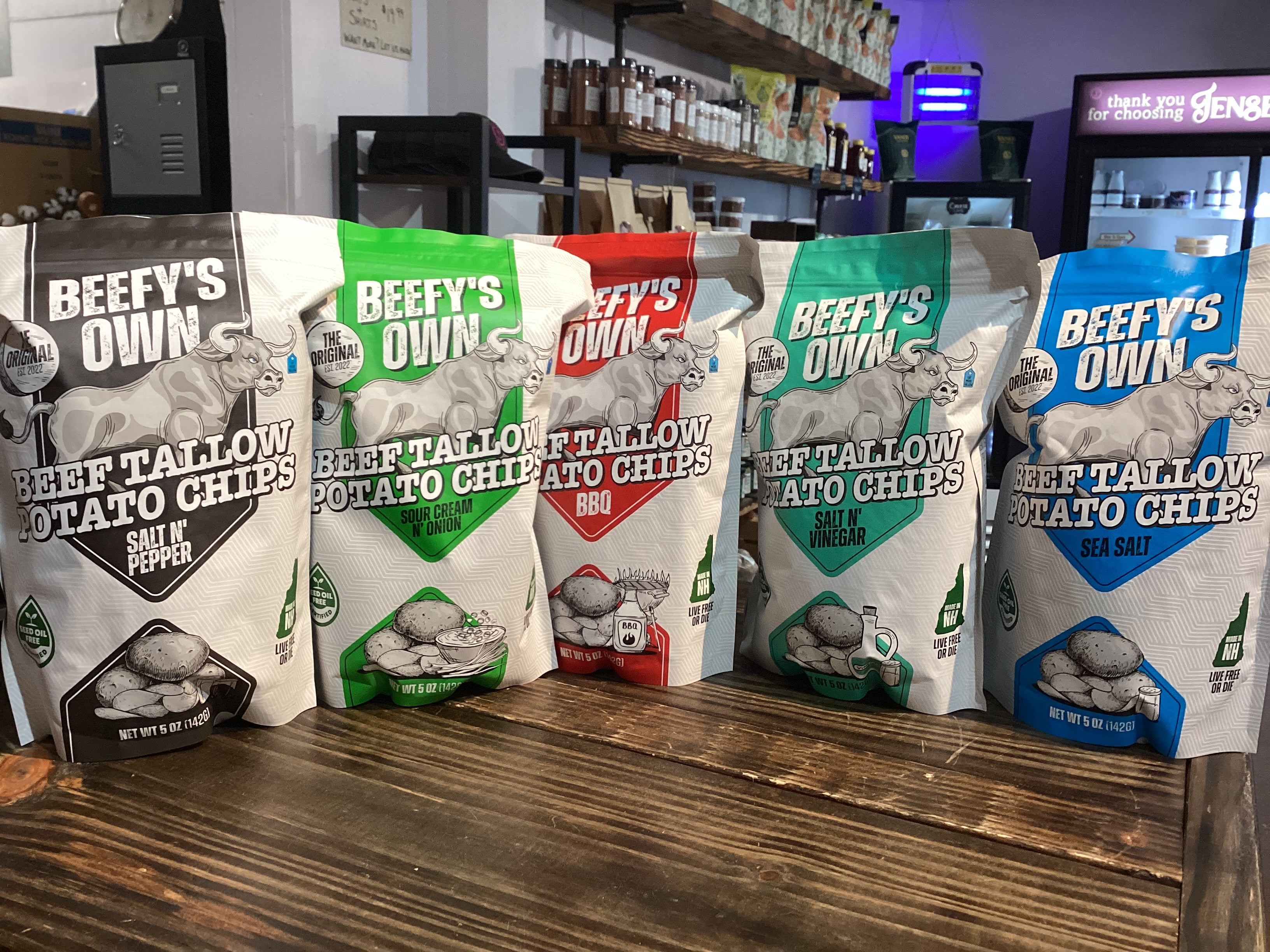 Beefy's Own Potato Chips - 5 Flavors to Choose From