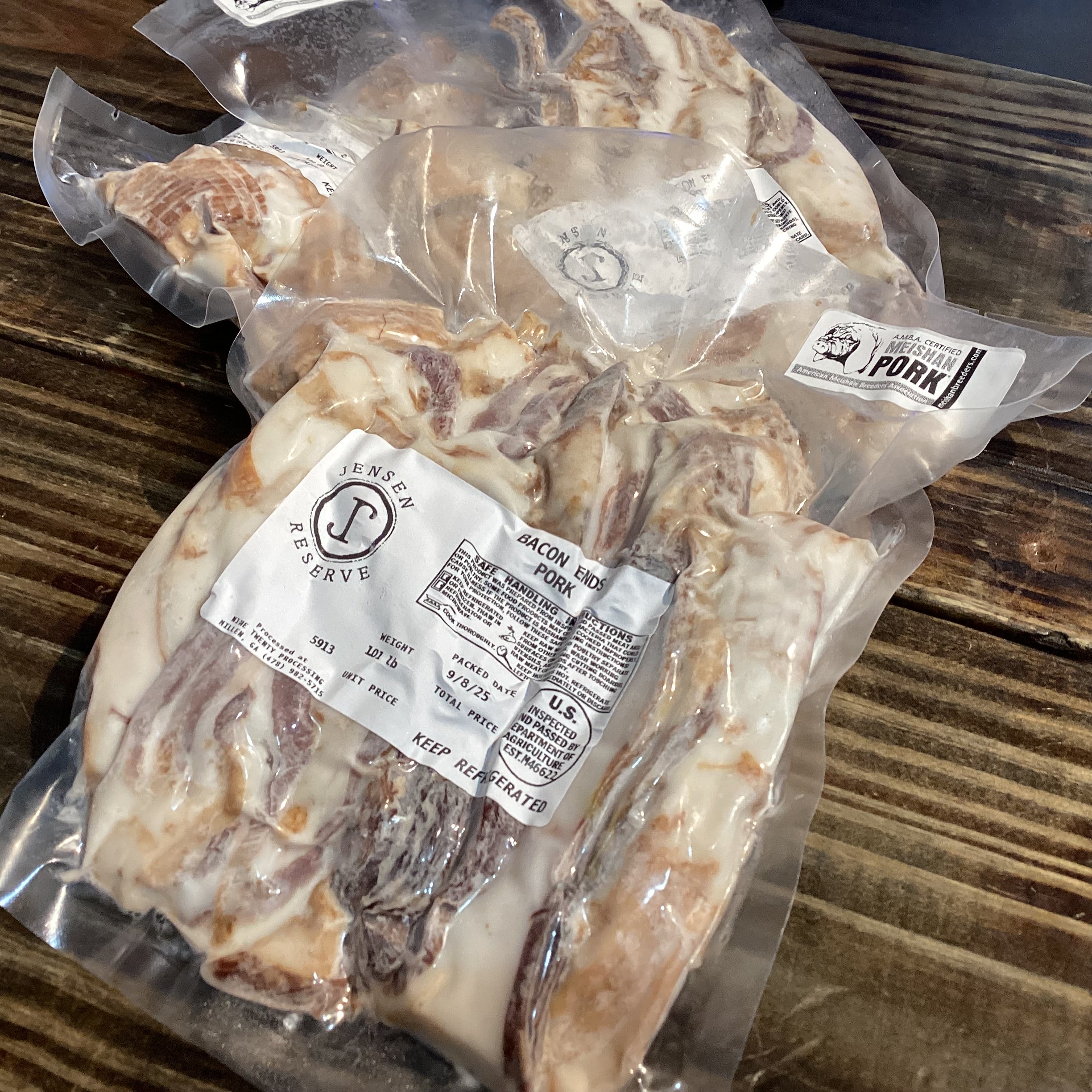 A.M.B.A. Certified Meishan Bacon Ends