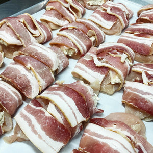 Bacon Wrapped Stuffed Chicken Breasts