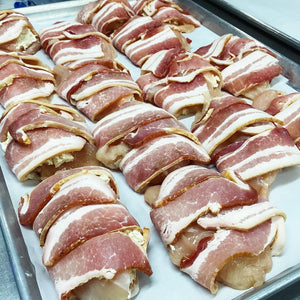 Bacon Wrapped Stuffed Chicken Breasts