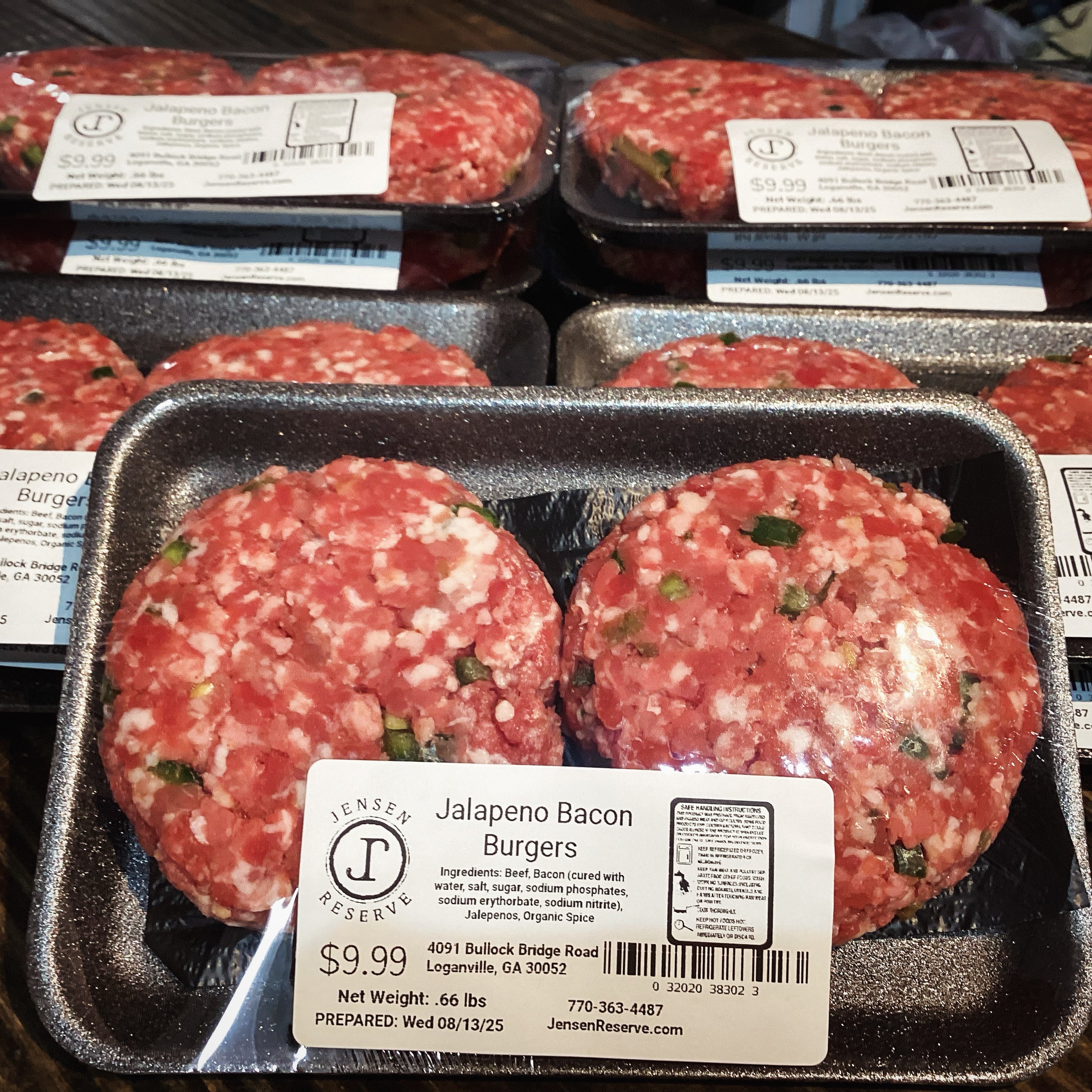 Jalepeno Bacon Burgers