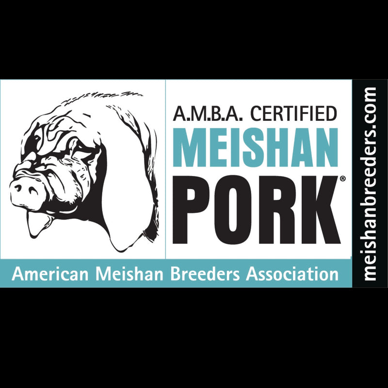 Meishan Bacon. A.M.B.A. Certified Meishan Pork