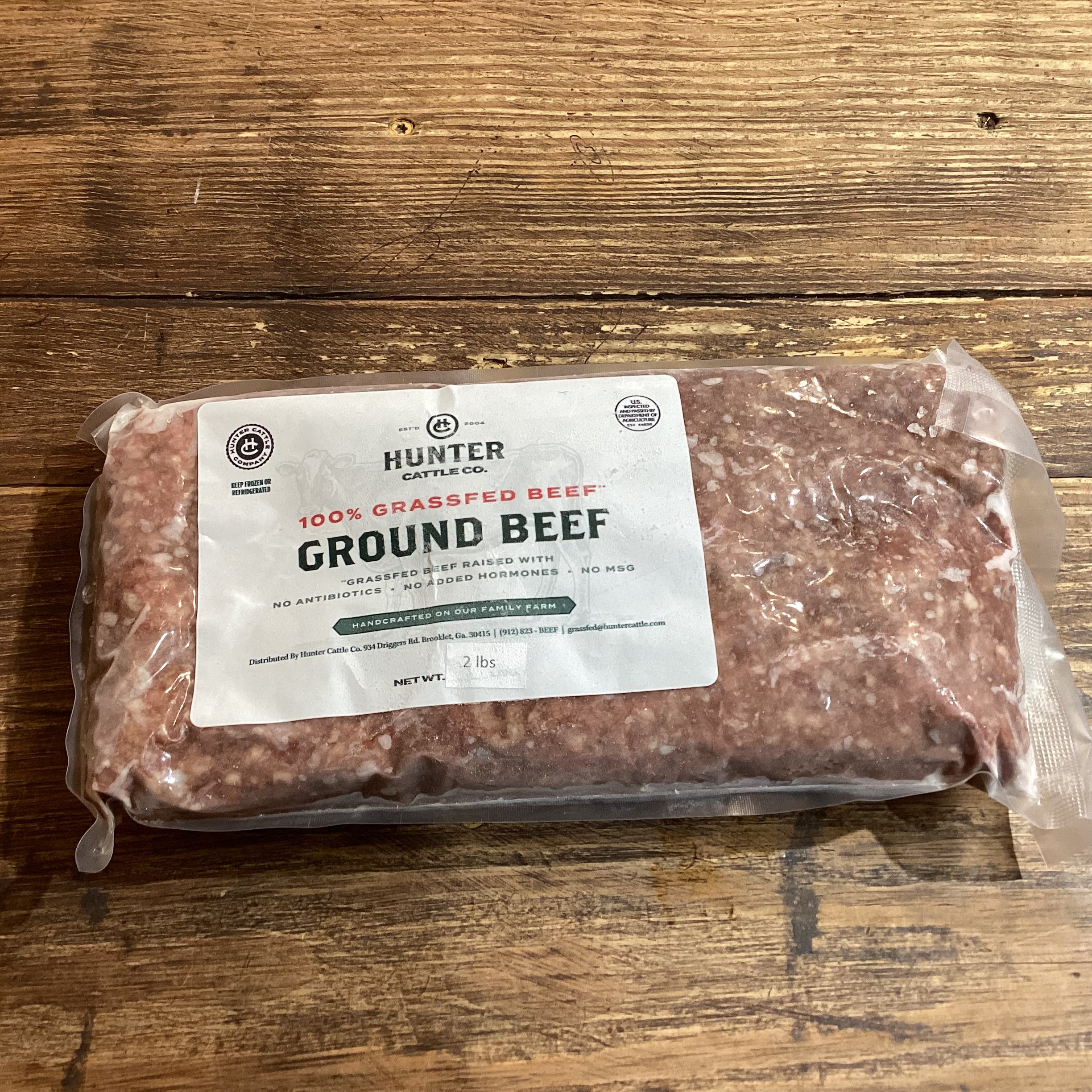 2 LB Grass Fed and Finished Ground beef