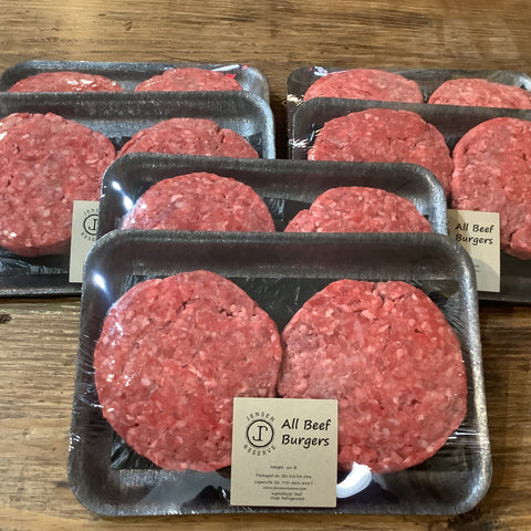 All Beef Burgers