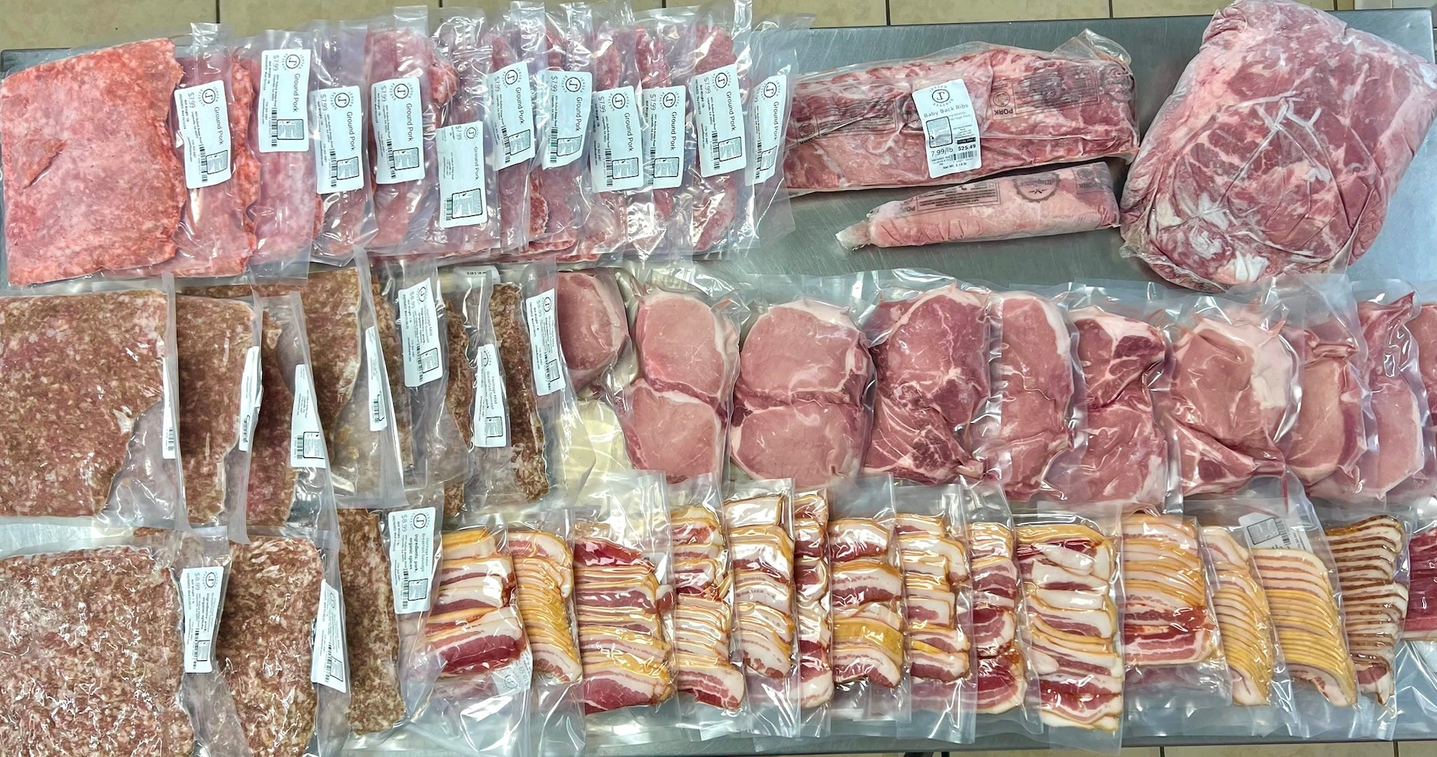 Half or Whole Hog Pork Cuts Package