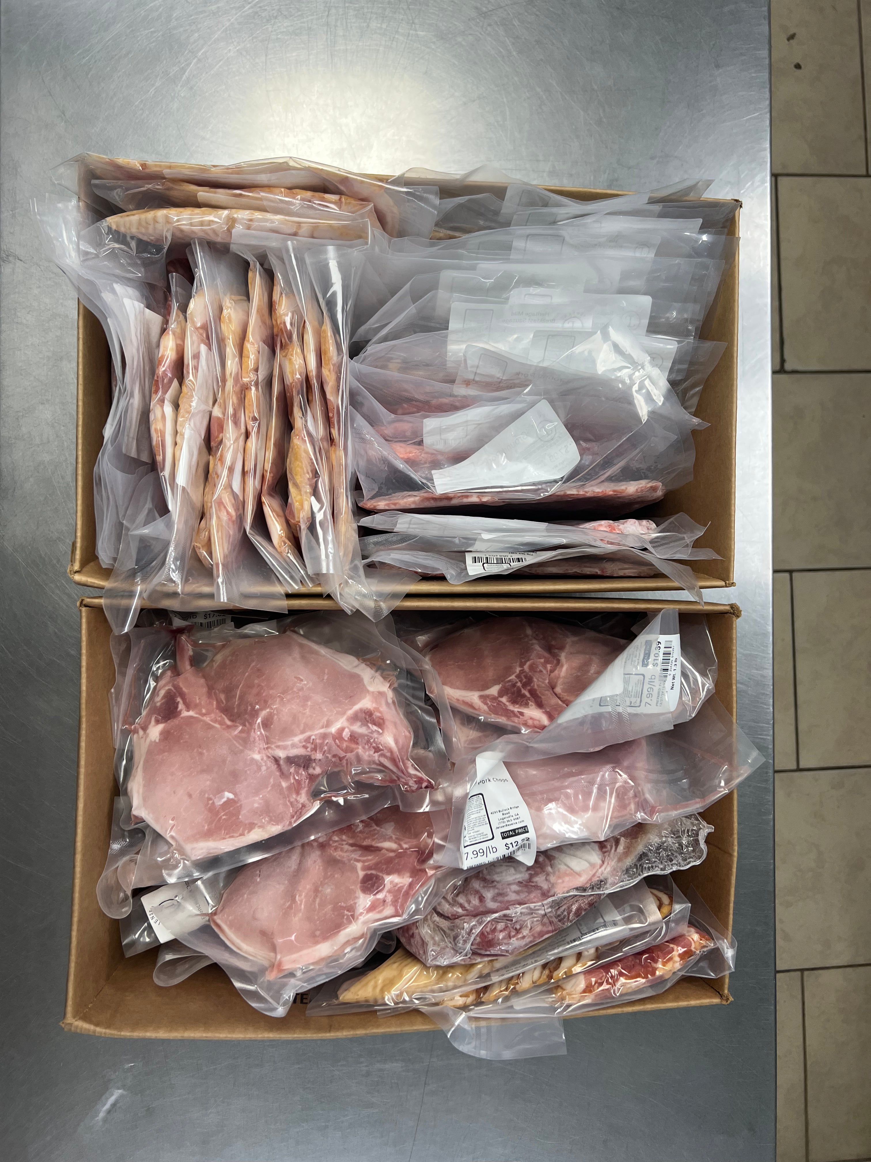 Half or Whole Hog Pork Cuts Package -  Shipping Included