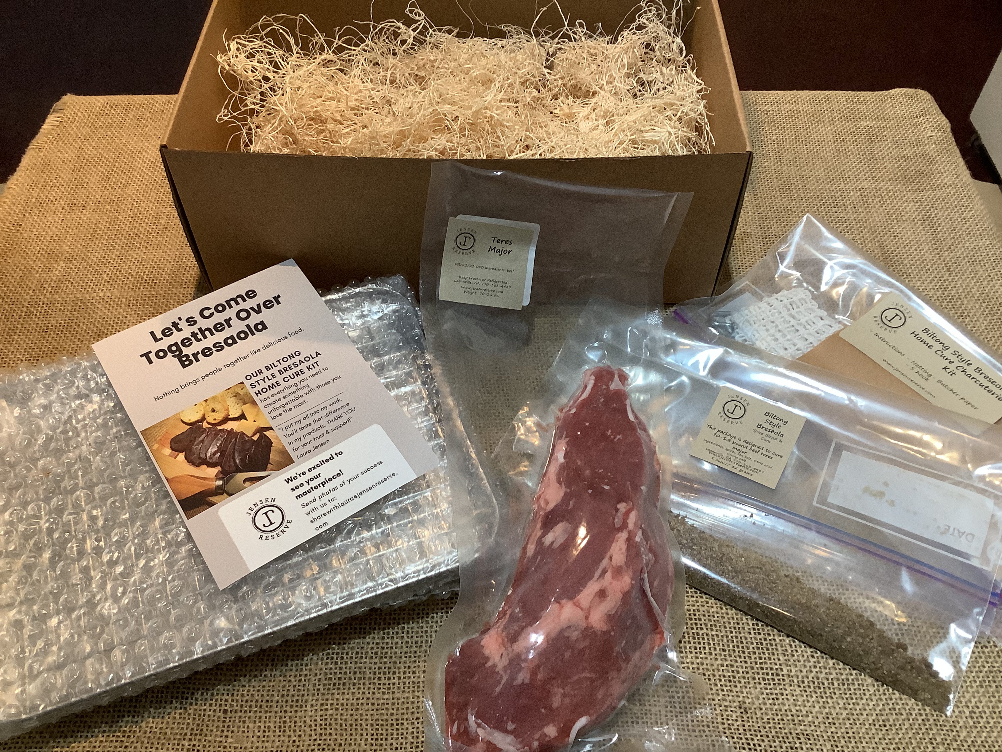 Biltong Style Bresaola Home Cure Charcuterie Kit